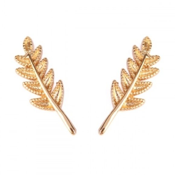 Leaf Crawler Earrings - Picture 1 of 2